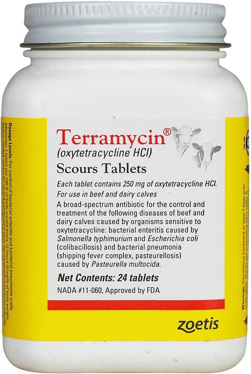 Terramycin Scours Tablets