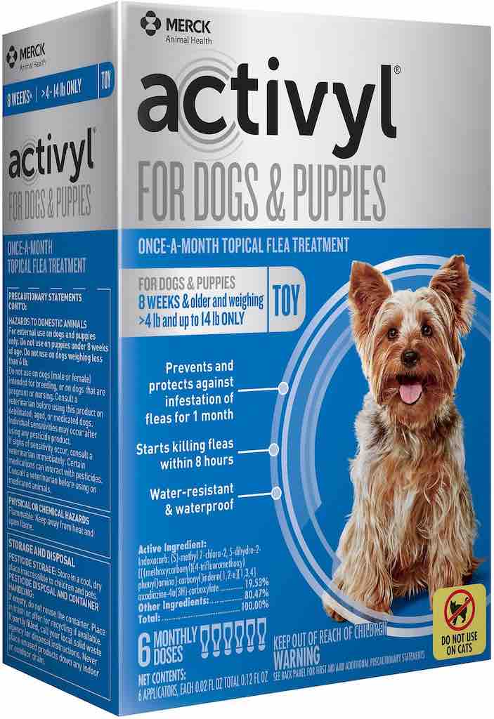 Activyl for Dogs & Puppies 6 doses 4-14 lbs (Blue) 1