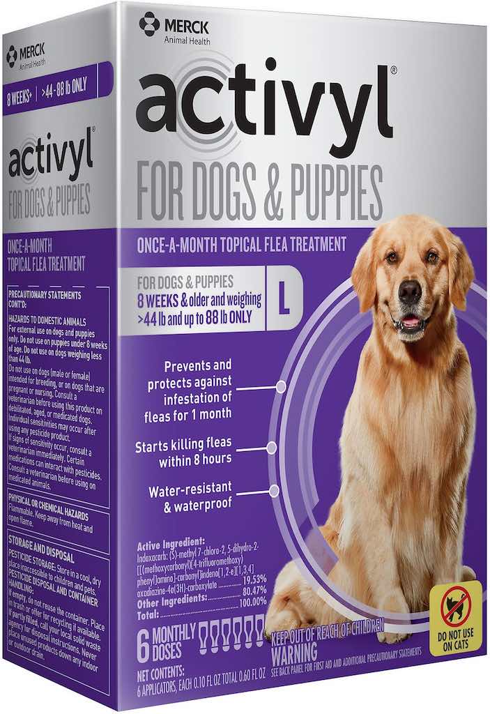 Activyl for Dogs & Puppies 6 doses 44-88 lbs (Purple) 1