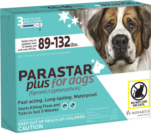 Parastar Plus 3 dosis para perros de 89 a 132 libras 1