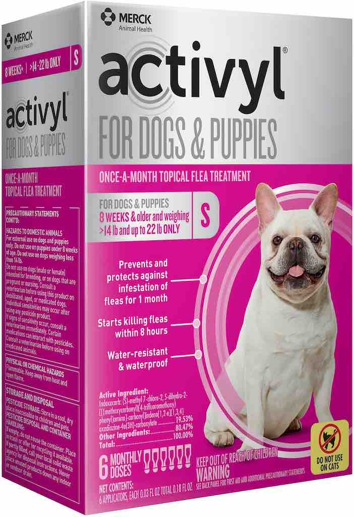 Activyl for Dogs & Puppies 6 doses 14-22 lbs (Pink) 1