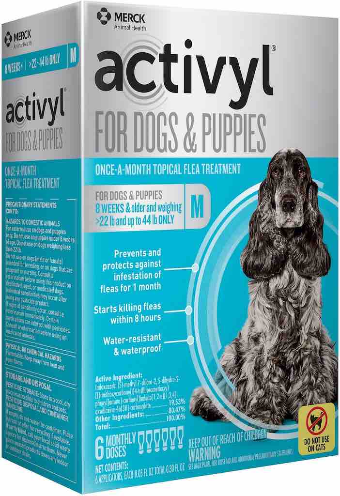 Activyl for Dogs & Puppies 6 doses 22-44 lbs (Turquoise) 1