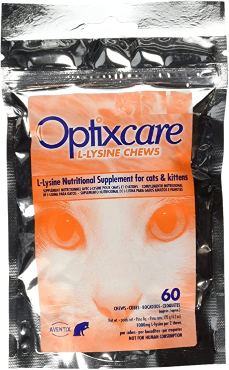 Optixcare L-lysine Chews 60 count 1