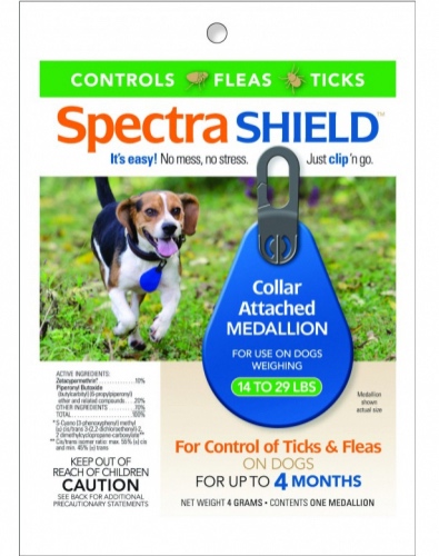 Spectra Shield para perros de 14 a 29 libras 1 medallón 1