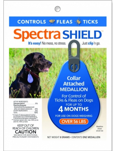 Spectra Shield para perros de más de 56 libras 1 medallón 1