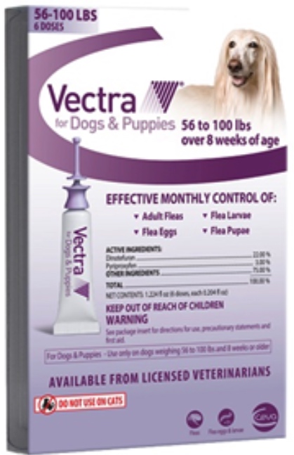 Vectra for Dogs 6 doses 56-100 lbs (Purple) 1