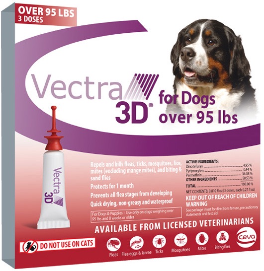 Vectra 3D para perros de más de 96 libras 3 dosis 1