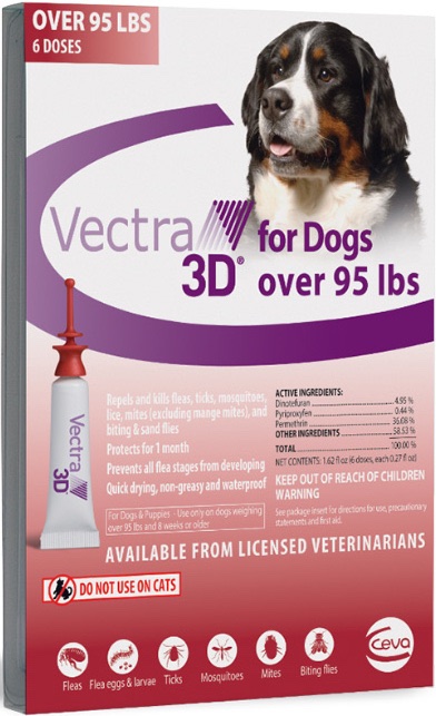 Vectra 3D para perros de más de 96 libras 6 dosis 1