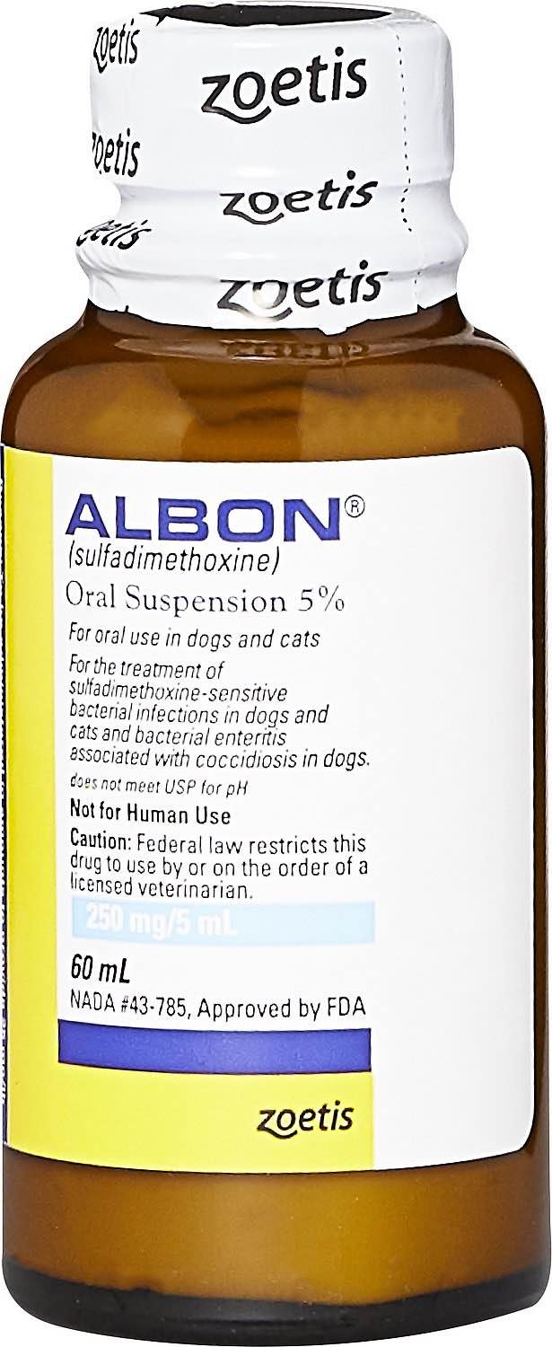 Albon Oral Suspension 5% 2 oz (60 ml) 2