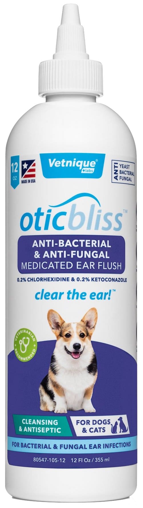 Oticbliss Anti-Bacterial & Anti-Fungal Medicated Ear Flush