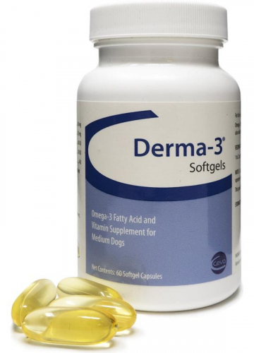 Derma-3 Softgels 60 capsules for medium dogs 1