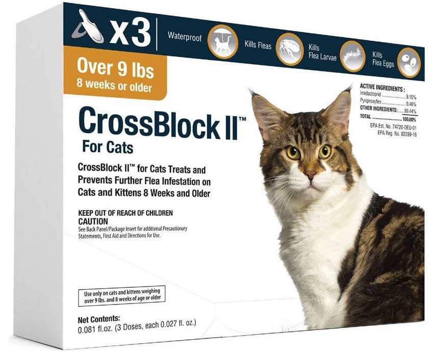 CrossBlock II para Gatos 3 dosis para gatos y gatitos de más de 9 libras 1