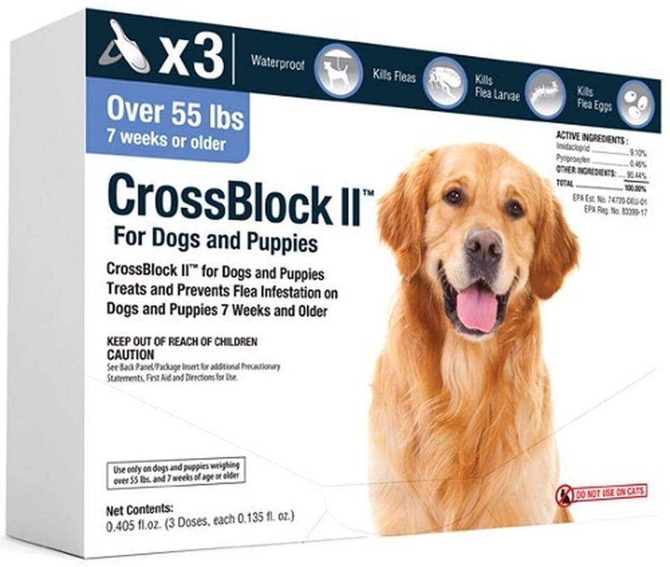 CrossBlock II for Dogs over 55 lbs (Blue) 3 doses 1