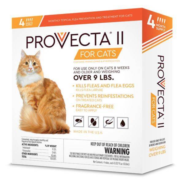 Provecta II for Cats over 9 lbs (Orange) 4 doses 1