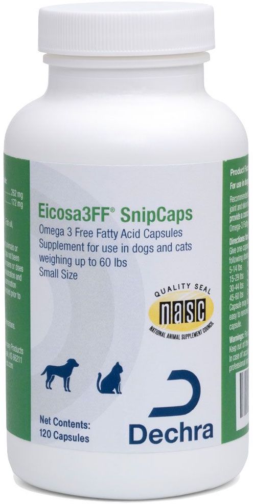 Eicosa3FF SnipCaps 120 capsules for cats & dogs up to 60 lbs (Small) 1