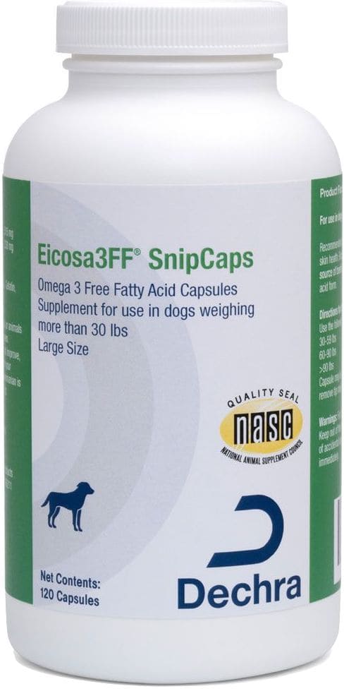 Eicosa3FF SnipCaps for dogs over 30 lbs (Large) 120 capsules 1