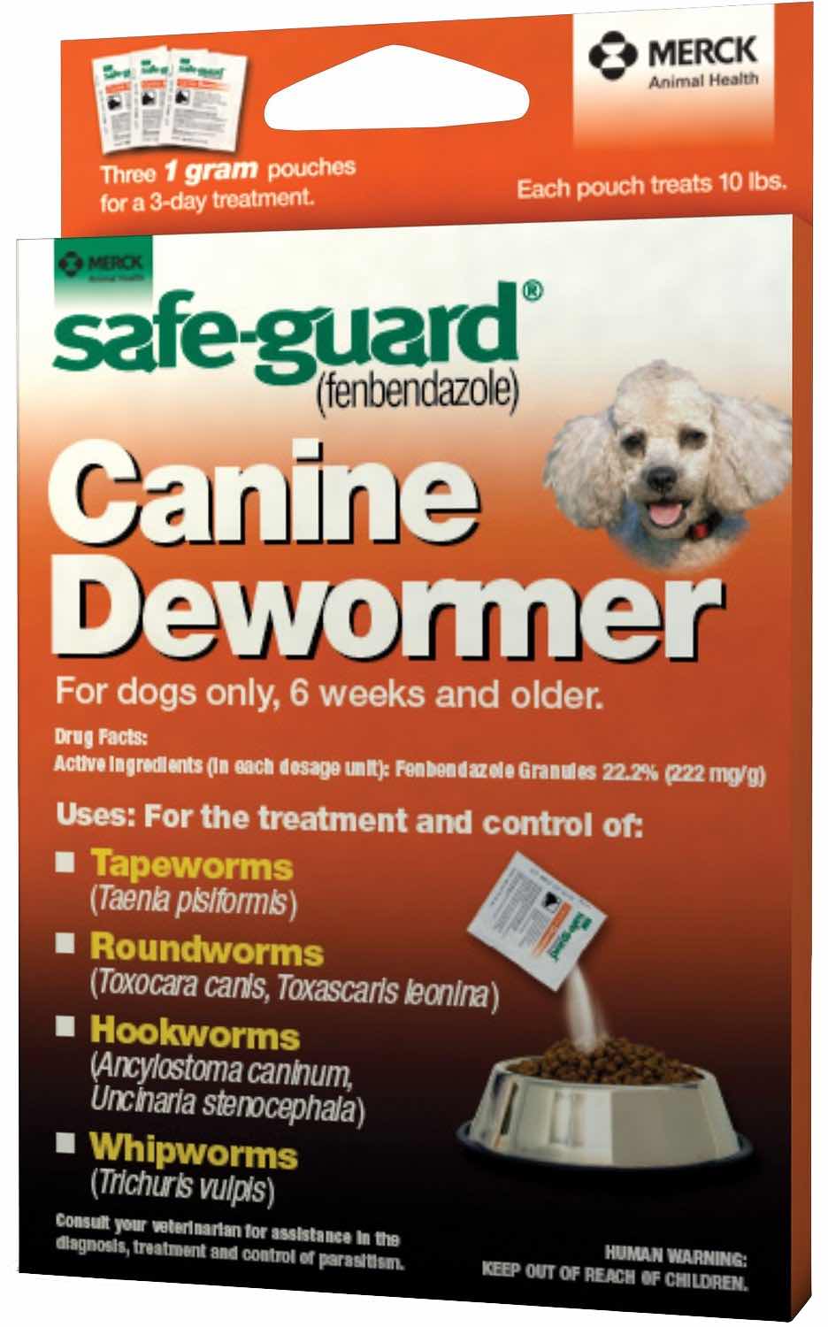 Safe-Guard Canine Dewormer 1 g 3 pouches 1
