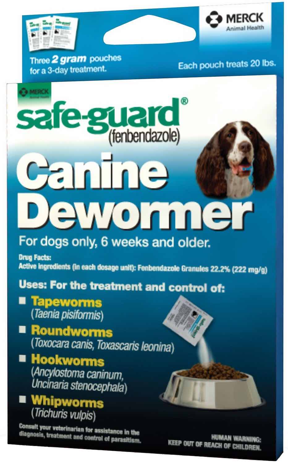 Safe-Guard Canine Dewormer 2 g 3 pouches 1