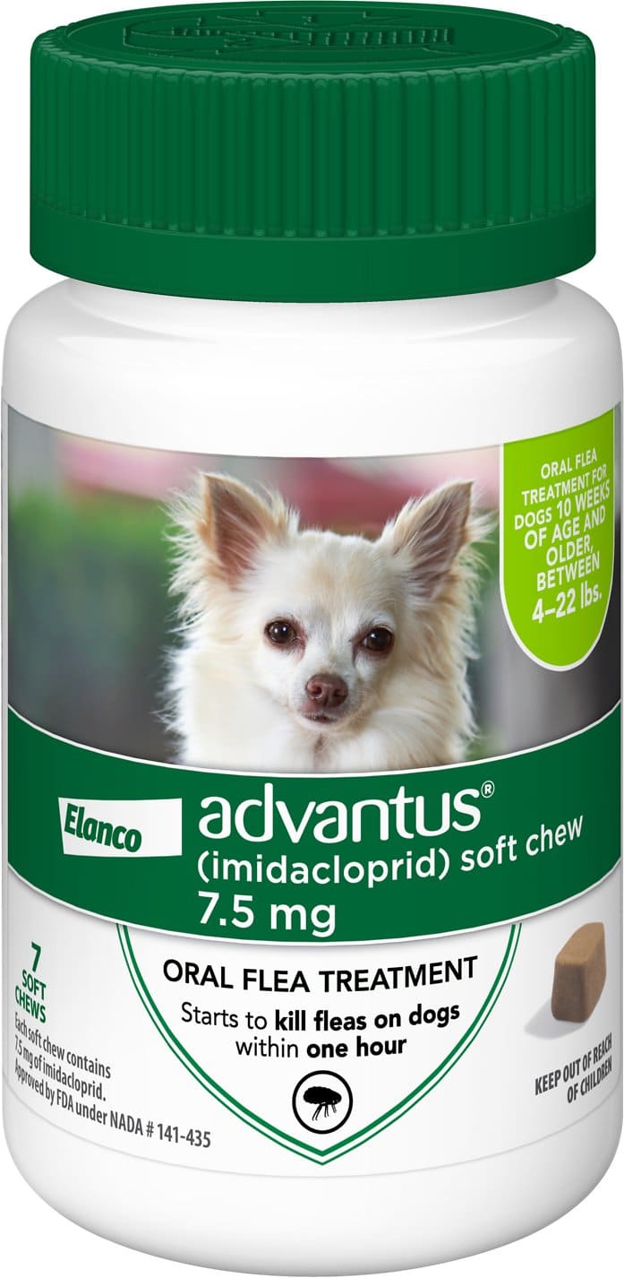 Advantus 7.5 mg 7 soft chews for small dogs 4-22 lbs  1