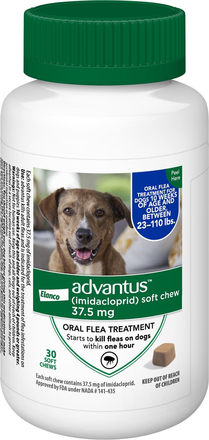 Advantus 30 soft chews for large dogs 23-110 lbs 37.5 mg 1
