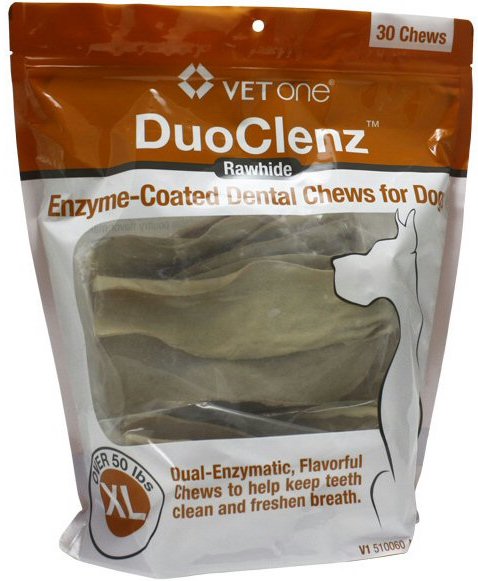 DuoClenz Rawhide Chews 30 chews for extra-large dogs over 50 lbs 1