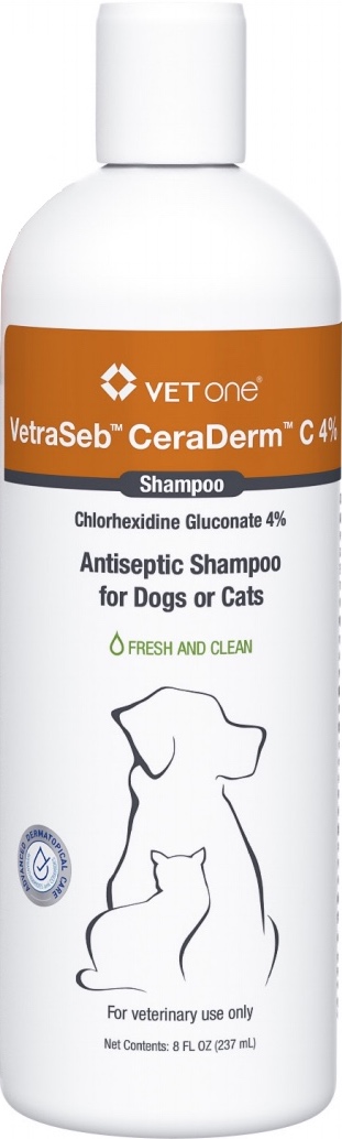VetraSeb CeraDerm C 4% Shampoo 8 oz 1