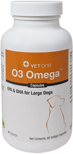 O3 Omega Cápsulas Large Dogs 60+ lbs 60 softgel capsules 1