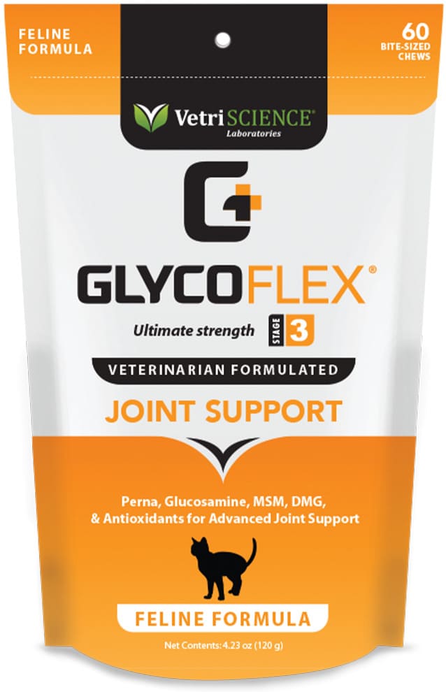 VetriScience GlycoFlex Stage 3 Bite-Sized Chews for Cats	 60 count 1