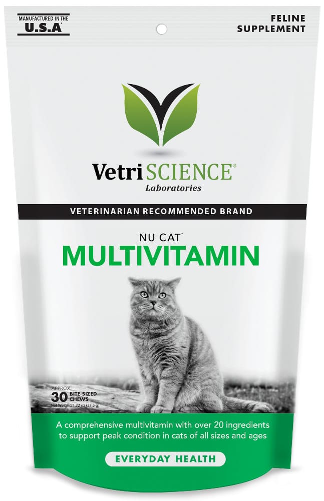 VetriScience Nu Cat Multivitamin Bite-Sized Chews 30 count 1