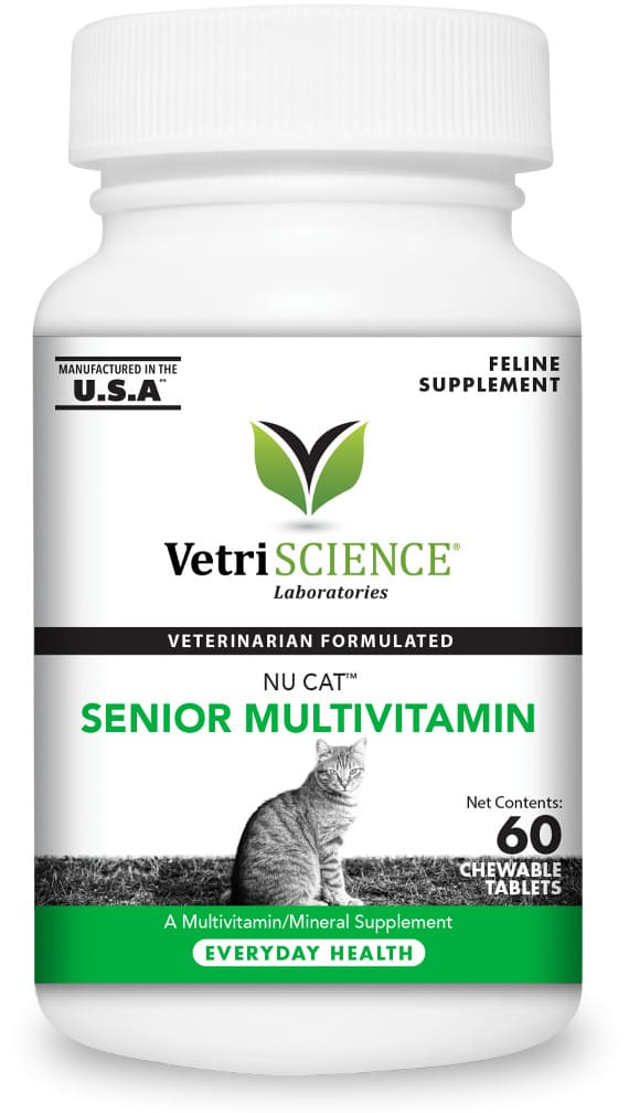 VetriScience Nu Cat Senior Multivitamin Chewable Tablets 60 count 1