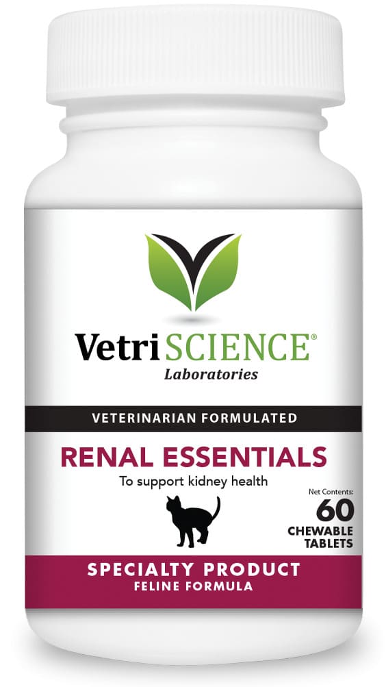 VetriScience Renal Essentials Chewable Tablets for Cats 60 count 1