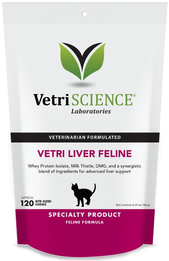 VetriScience Vetri Liver Feline 120 bite-sized chews 1