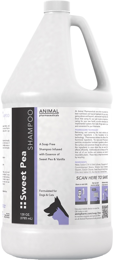 Animal Pharmaceuticals Sweet Pea & Vanilla Shampoo 1 gallon 1