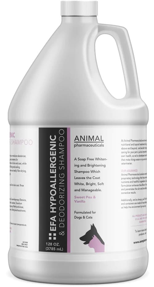 Animal Pharmaceuticals EFA Champú de Ácidos Grasos Esenciales Sweet Pea & Vanilla 1 gallon 1