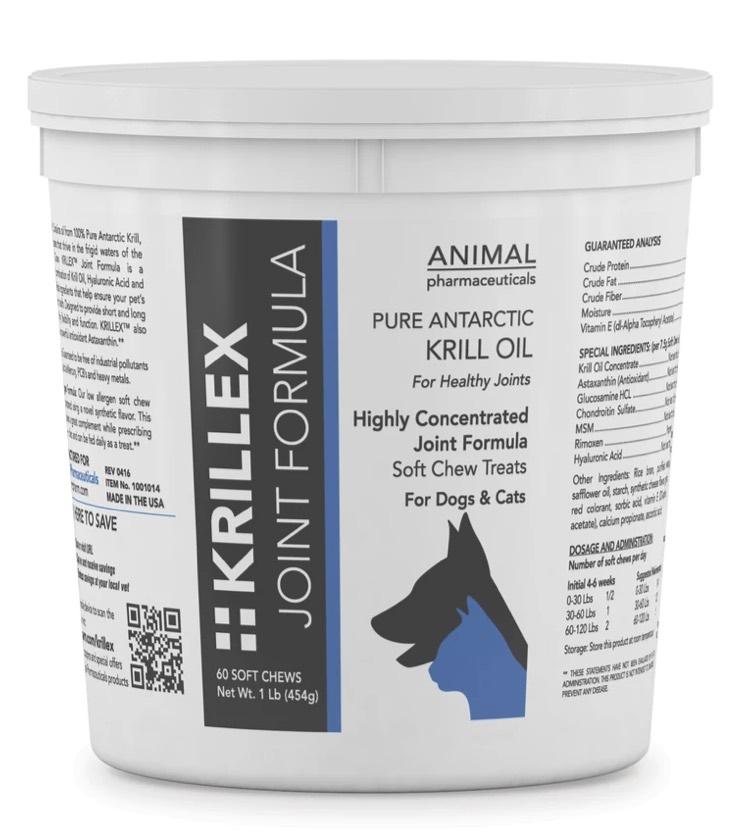 Animal Pharmaceuticals Krillex Joint Formula 60 soft chews 1