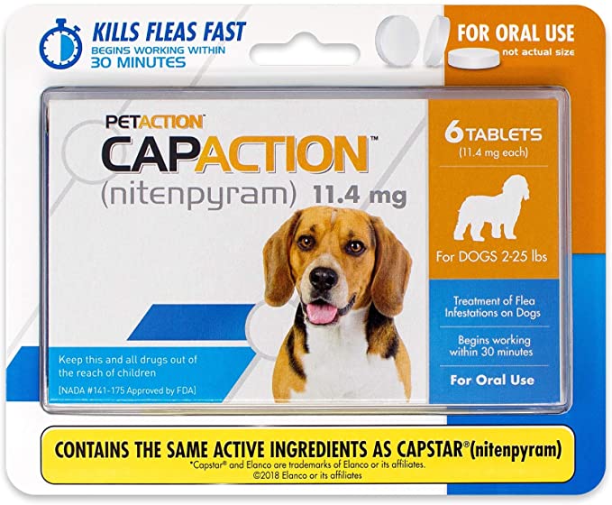 CapAction 6 tablets for dogs 2-25 lbs 1
