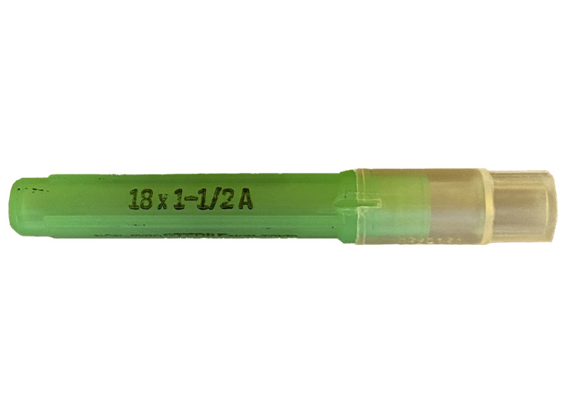 Monoject Veterinary Hypodermic Needle 18 gauge x 1 1⁄2 inch long 100 count 1