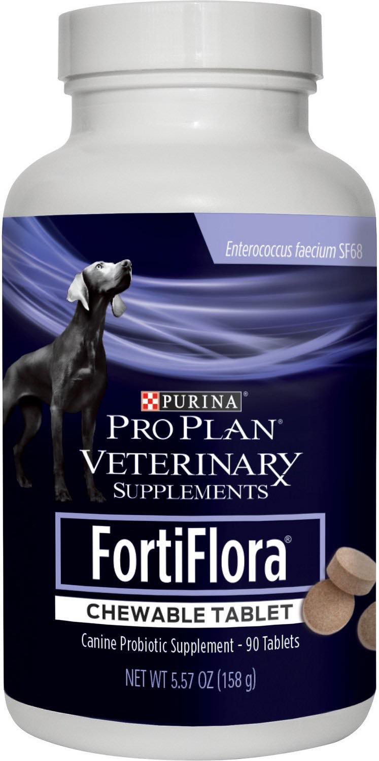 Purina Pro Plan Veterinary Supplements FortiFlora Comprimidos Masticables para Perros 90 count 1