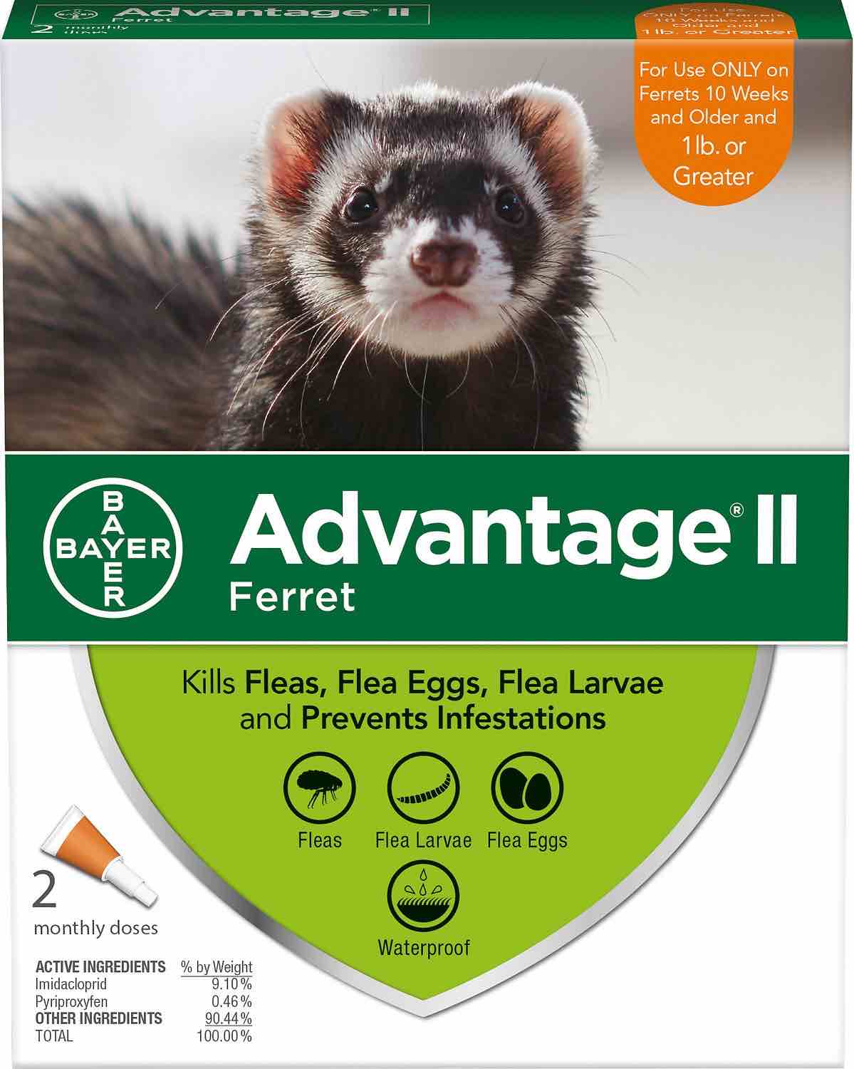 Advantage II for Ferrets 2 doses 1