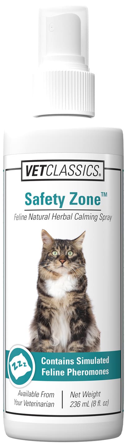 VetClassics Safety Zone Herbal Calming Spray for Cats
