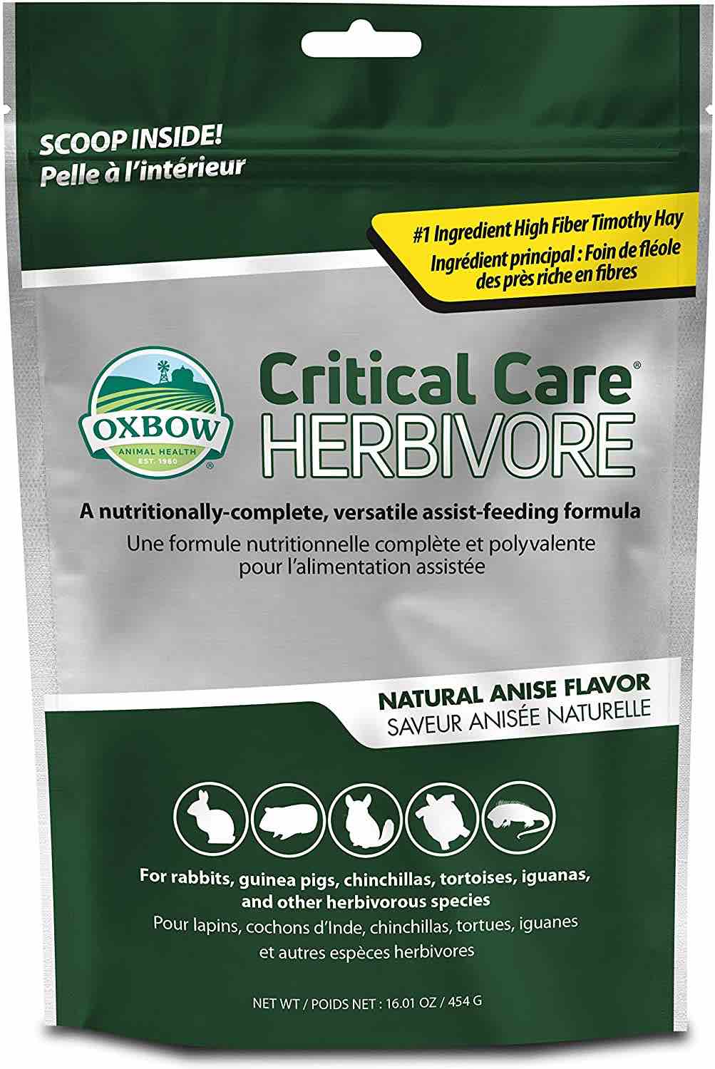 Oxbow Critical Care Herbivore 16.01 oz (454 g) bag Anise 1