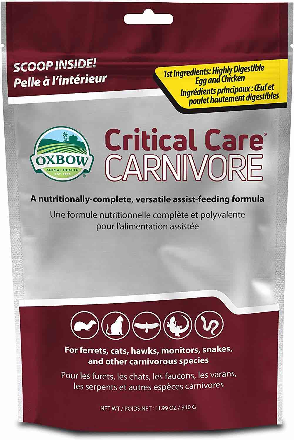 Oxbow Critical Care Carnivore	 11.99 oz (340 g) bag 1