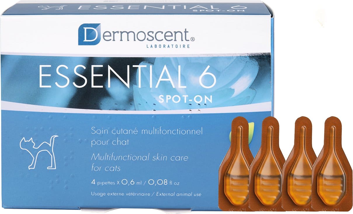 Essential 6 Spot-On for Cats 4 x 0.08 oz (0.6 ml) pipettes 1