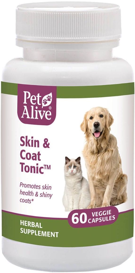 PetAlive Skin & Coat Tonic 60 veggie capsules 1