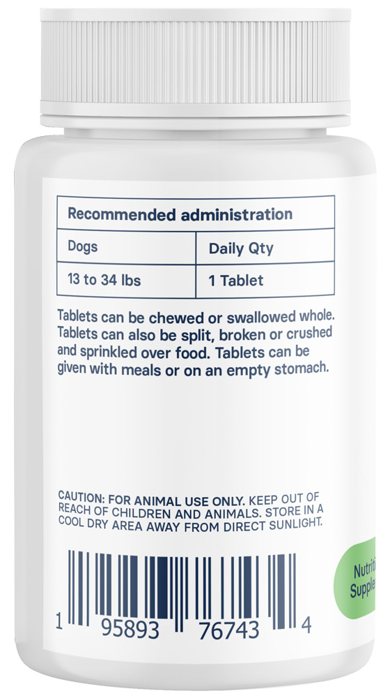 SilymarinAdvanced 225 mg 30 tablets for medium dogs 13 to 34 lbs 2