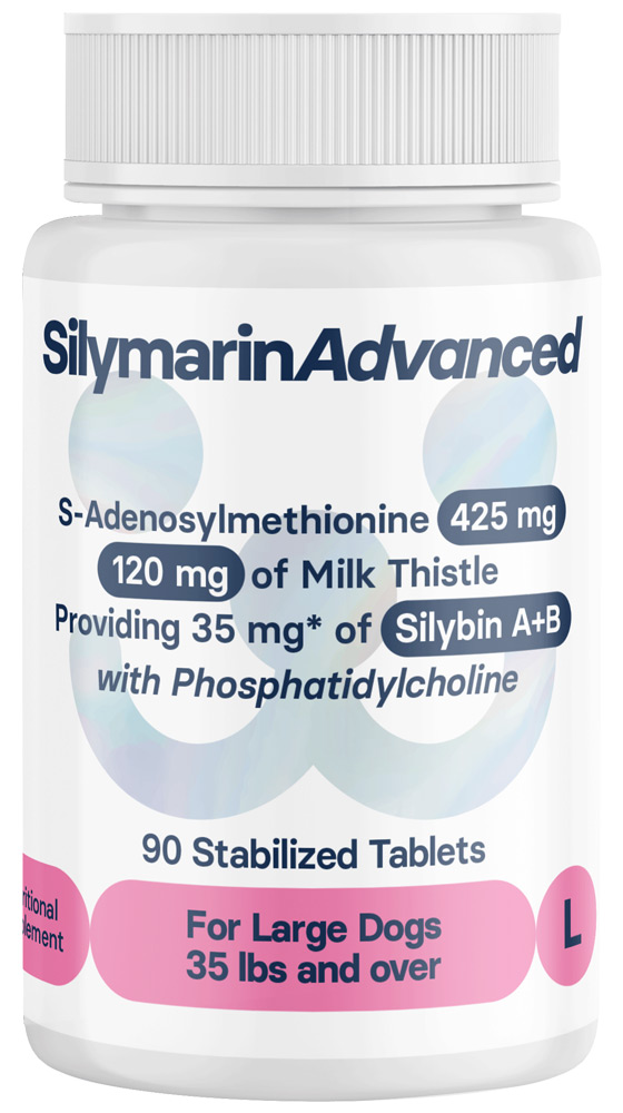 SilymarinAdvanced 425 mg para perros grandes de 35 lbs y más 90 comprimidos 1