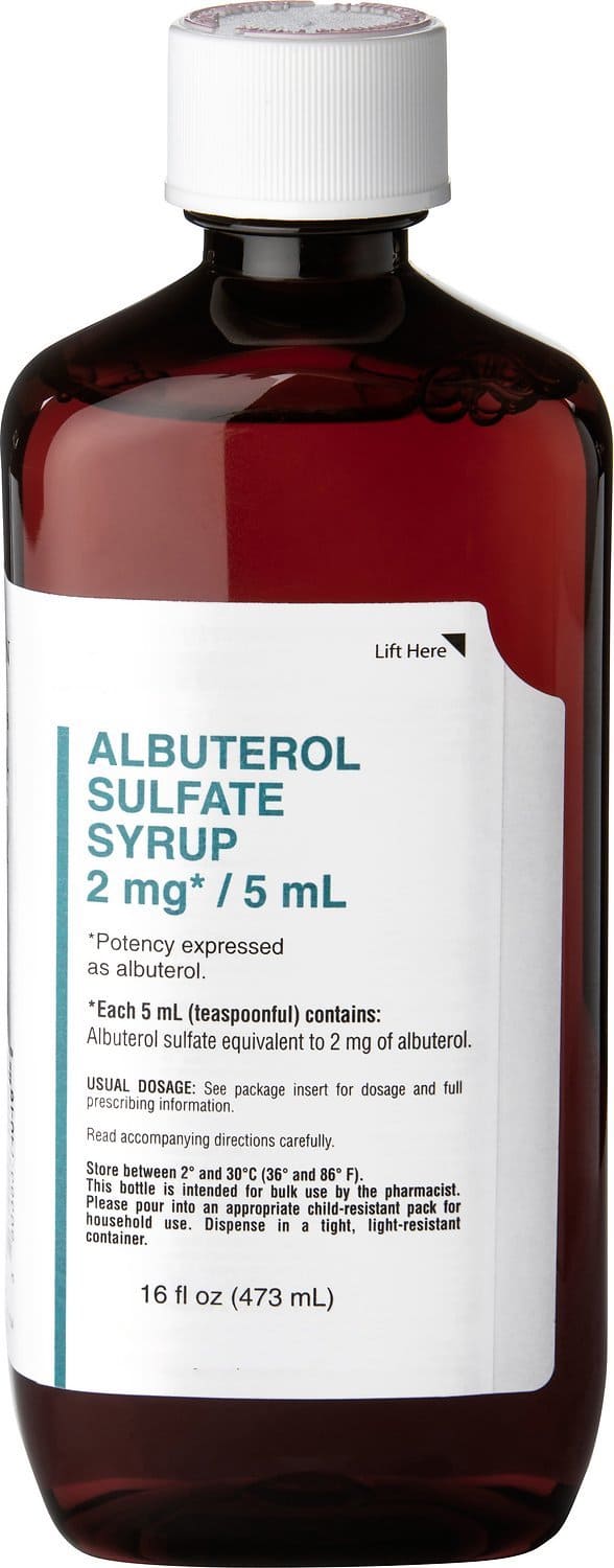 Albuterol Sulfate Syrup 16 oz 2 mg/5 ml 1