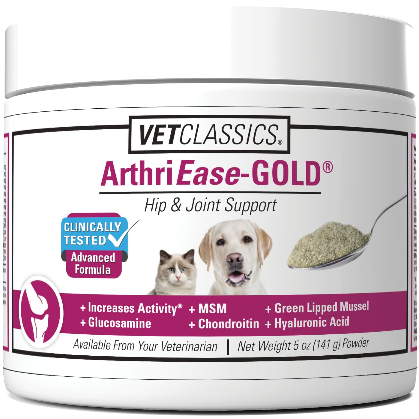 VetClassics ArthriEase-GOLD Powder for Cats & Dogs 5 oz 1