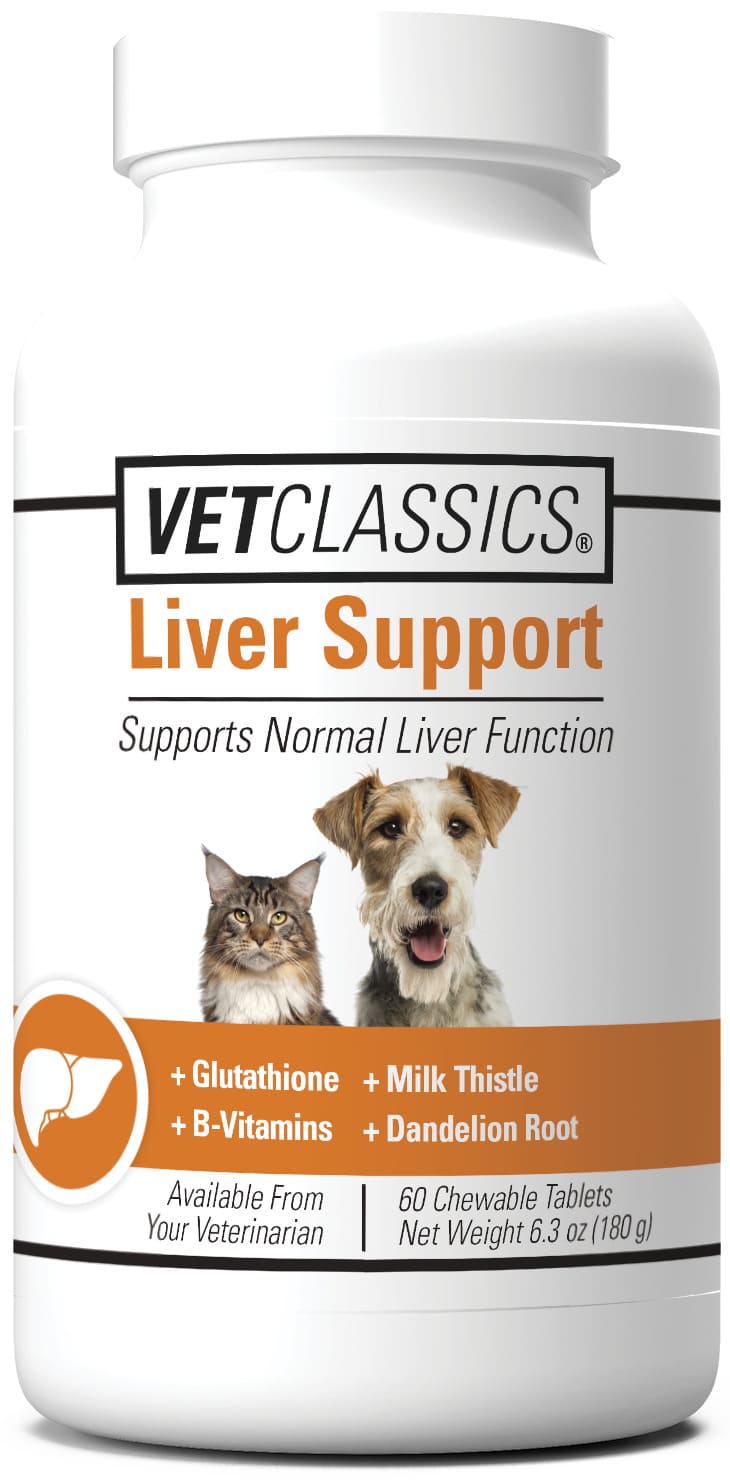 VetClassics Liver Support Chewable Tablets 60 count 1