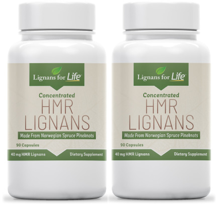 Lignans For Life Lignanos HMR 90 capsules (2 pack) 40 mg 1